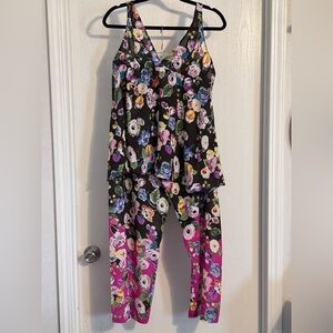 Oscar de la Renta Floral Patterned Garment
